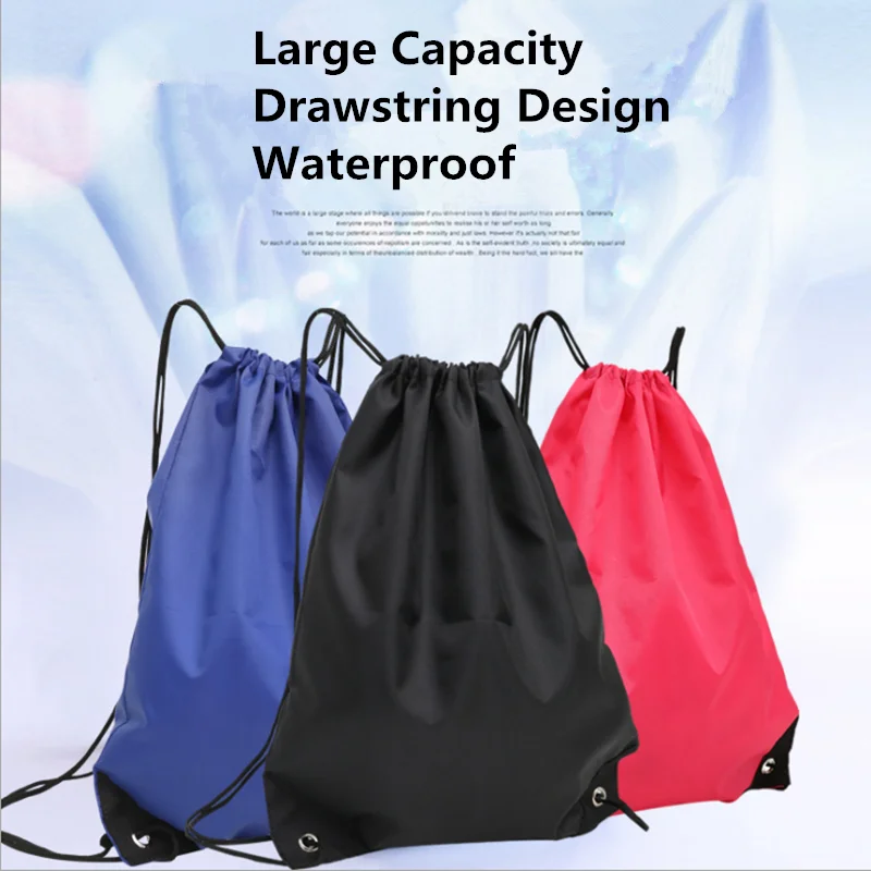 

Водонепроницаемая Дорожная сумка на шнурке для мужчин и женщин, уличный вместительный ранец для путешествий, спортивная сумка для хранения...