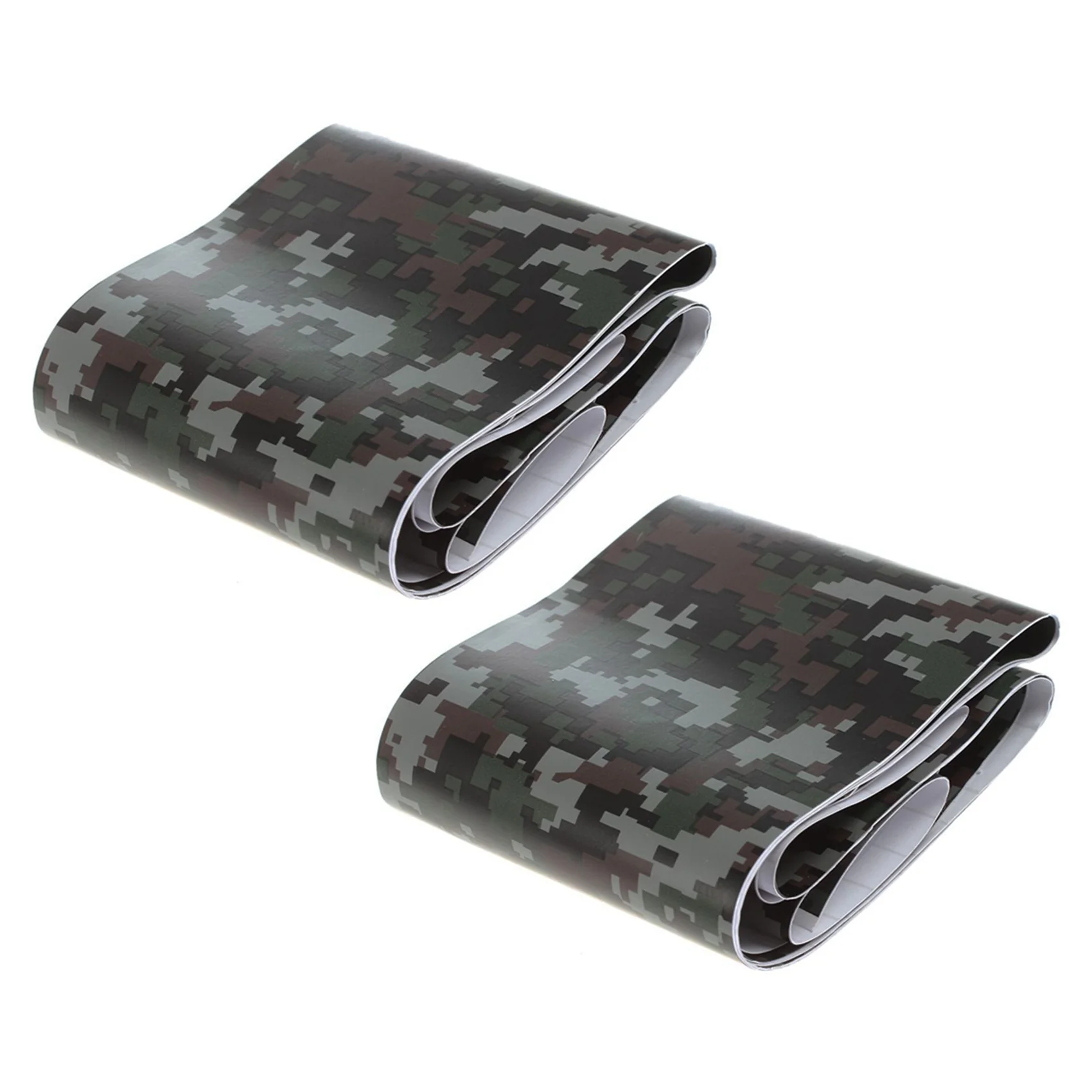

2 рулона, камуфляжная наклейка для автомобиля из углеродного волокна, мотоцикла, ПВХ, виниловая армейская наклейка, камуфляжная наклейка для леса