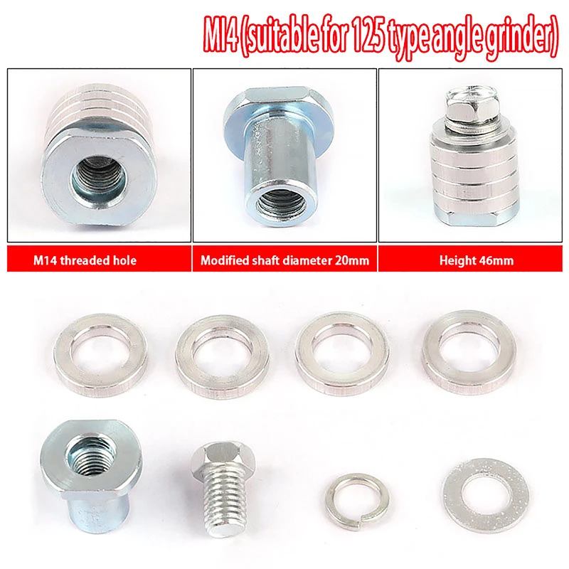 

1 Шт. M10 M14 Адаптер Для Угловой Шлифовальной Машины Для Резки Канавок, Преобразователь Интерфейса Электрического Инструмента