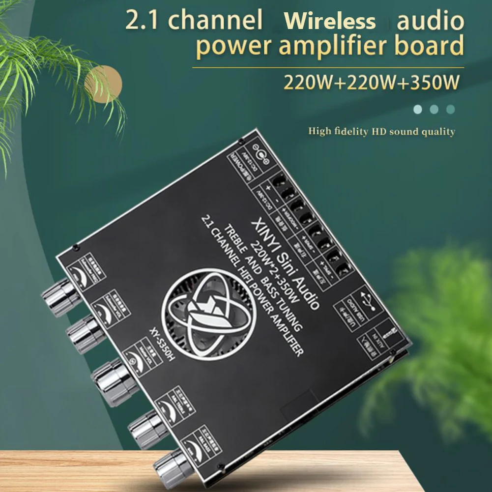 

XY-S350H App Control 220Wx2+350W Amplifier Board Dual Channe Subwoofer Module Audio Stereo Wireless HiFi Modulator