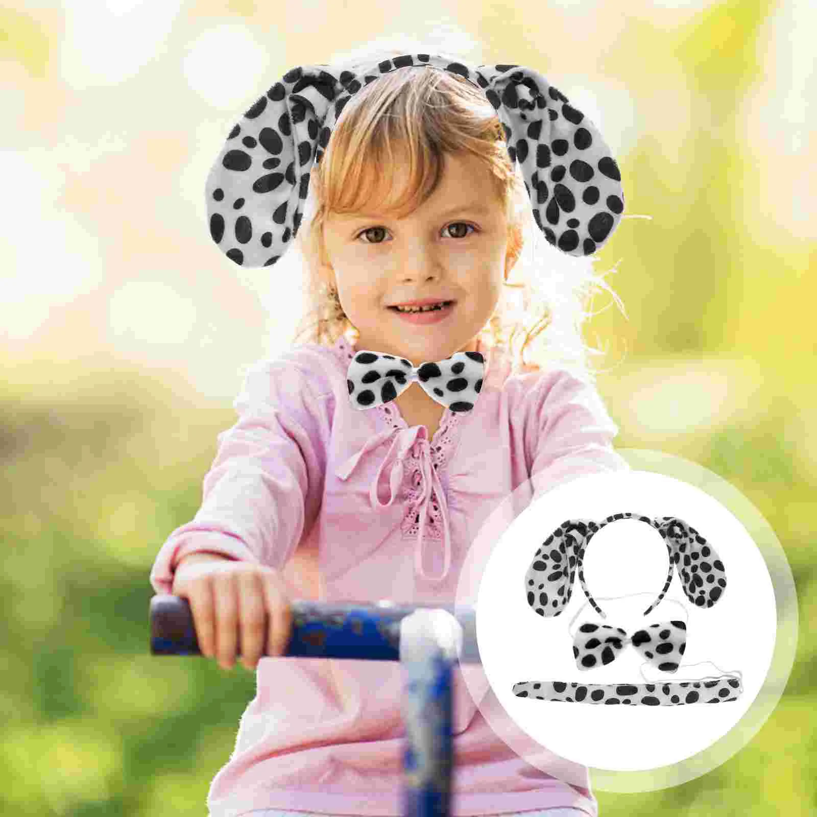 

2 Sets of Animal Headgear Hair Band Tail Sets Children Stage Performance Prop