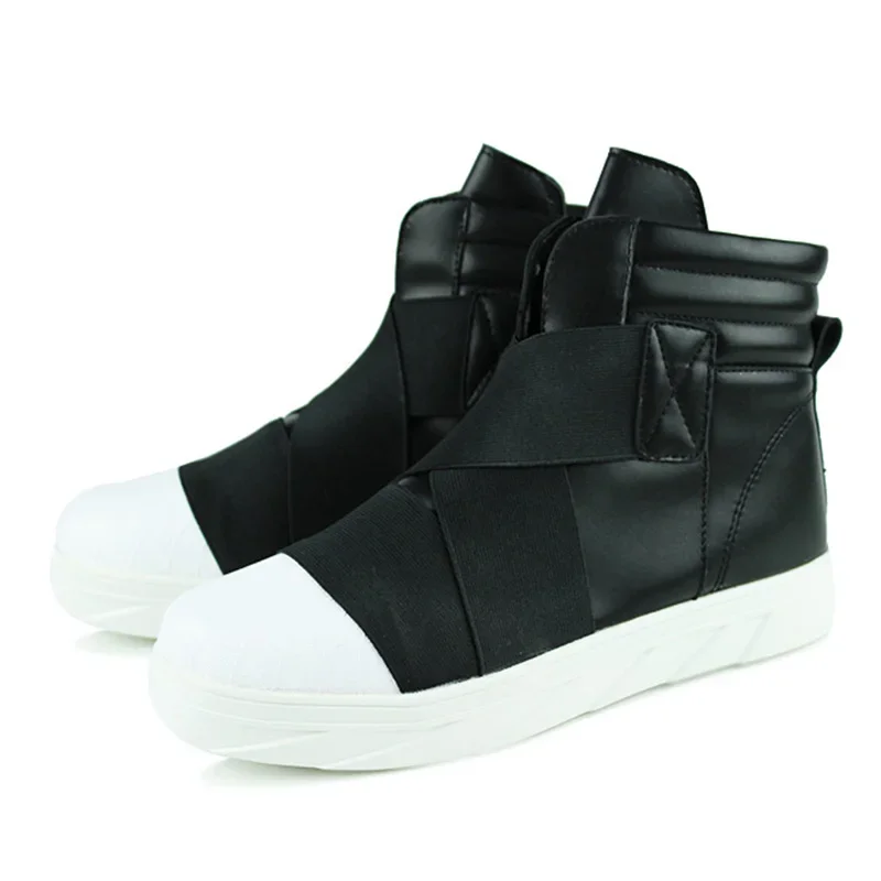 Мужские ботинки с вулканизированной подошвой пиратские кожаные сапоги в