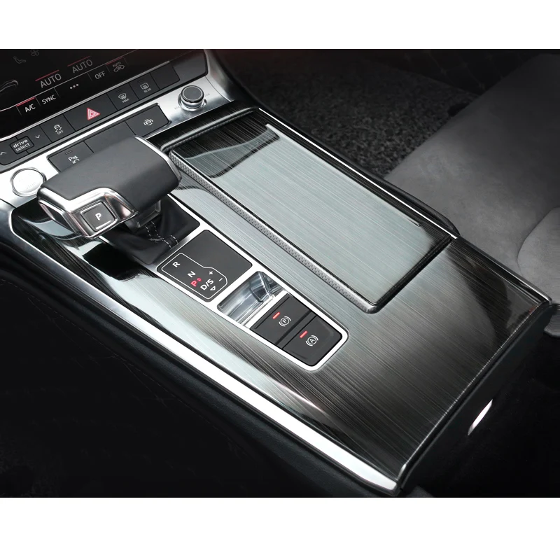 

carbon fiber Car Interior Accessories for Audis A6 C8 2019 2020 2021 2022 Gear Panel Seat Adjust Cover Air Vent Trims A7 S6 S7