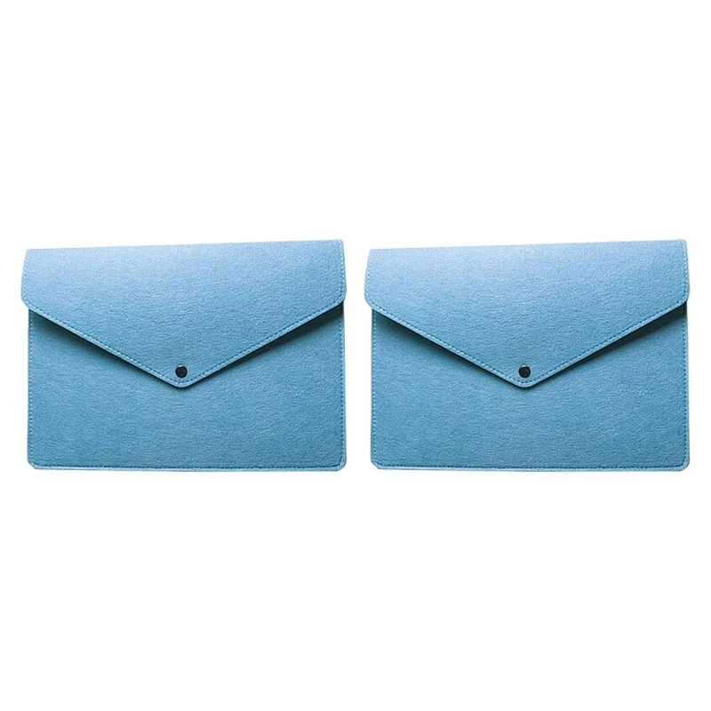 

2 Pcs A3 A4 Environmentally Friendly Simple Felt Business Storage Bag