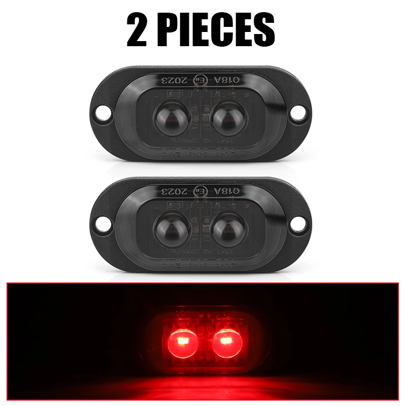 

2/4/6 светодиодный указатель поворота, грузовик, прицеп, боковой габаритный фонарь, стоп-сигнал, предупреждающий задний фонарь для автобуса, фургона, кемпера, грузовика, автофургона, 12 В, 24 В