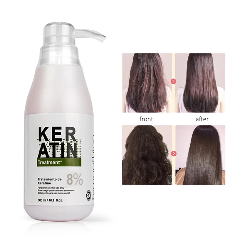 

Sdattor Shampoo Brazilian 5% 8% 12% Keratin Hair Treatments Straightening Curly Hair Smoothing Keratin Repair Damage Hair Care P