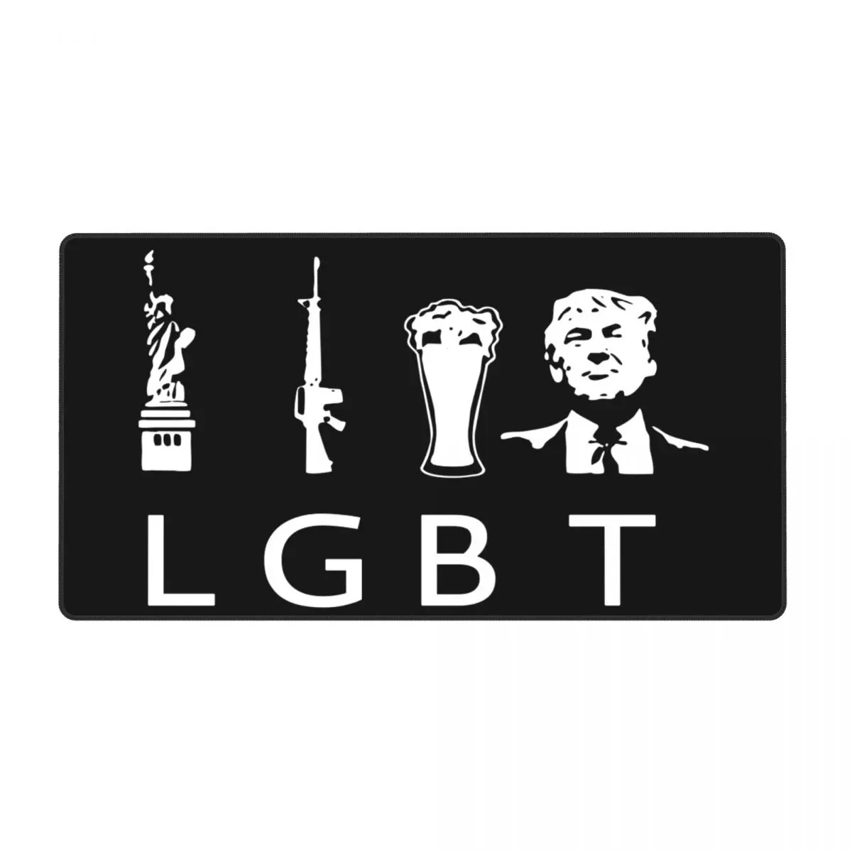 

Liberty Guns Beer Trump Funny Keyboard Table Mat Mousepad Large Laptop Waterproof Gamer Mouse pad