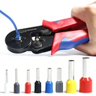 Обжимные клещи HSC8 6-4, Изолированные наконечники для клемм, инструменты для регулировки игл, трубчатые мини-Электрические плоскогубцы