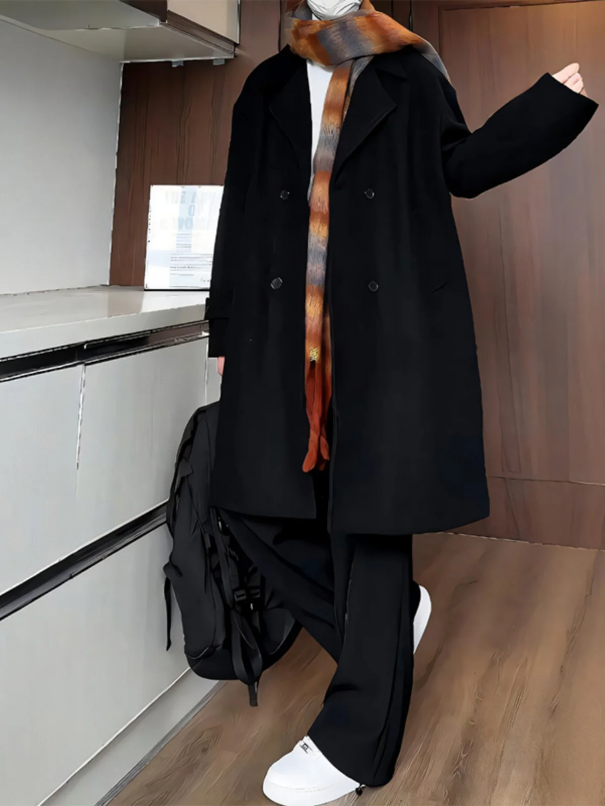 Шерстяное пальто Cleanfit мужская весенне-осенняя одежда высококачественный плащ