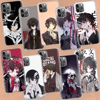 anime bungou stray dogs dazai osamu phone case for apple iphone 12 pro max 13 mini 11 se 2020 x xs xr 8 plus 7 6 6s 5 5s cover s