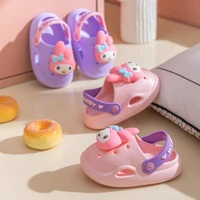 sanrio hellokitty slippers kawaii mymelody childrens summer indoor non slip household slippers cartoon baby soft bottom sandals