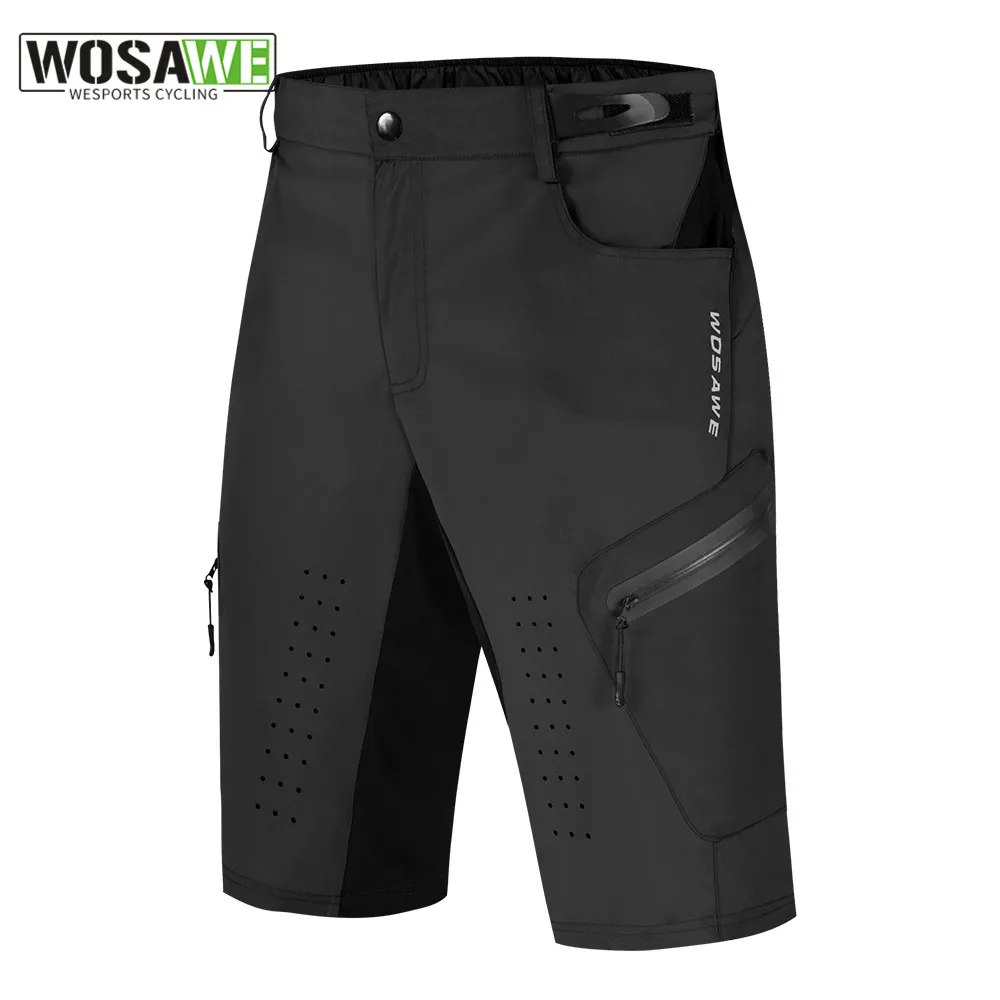 

WOSAWE Summer Men's Cycling Shorts Biker Downhill Bicycle Middle Bottom Wear Water Resistant Riding Clothing MTB Underpants
