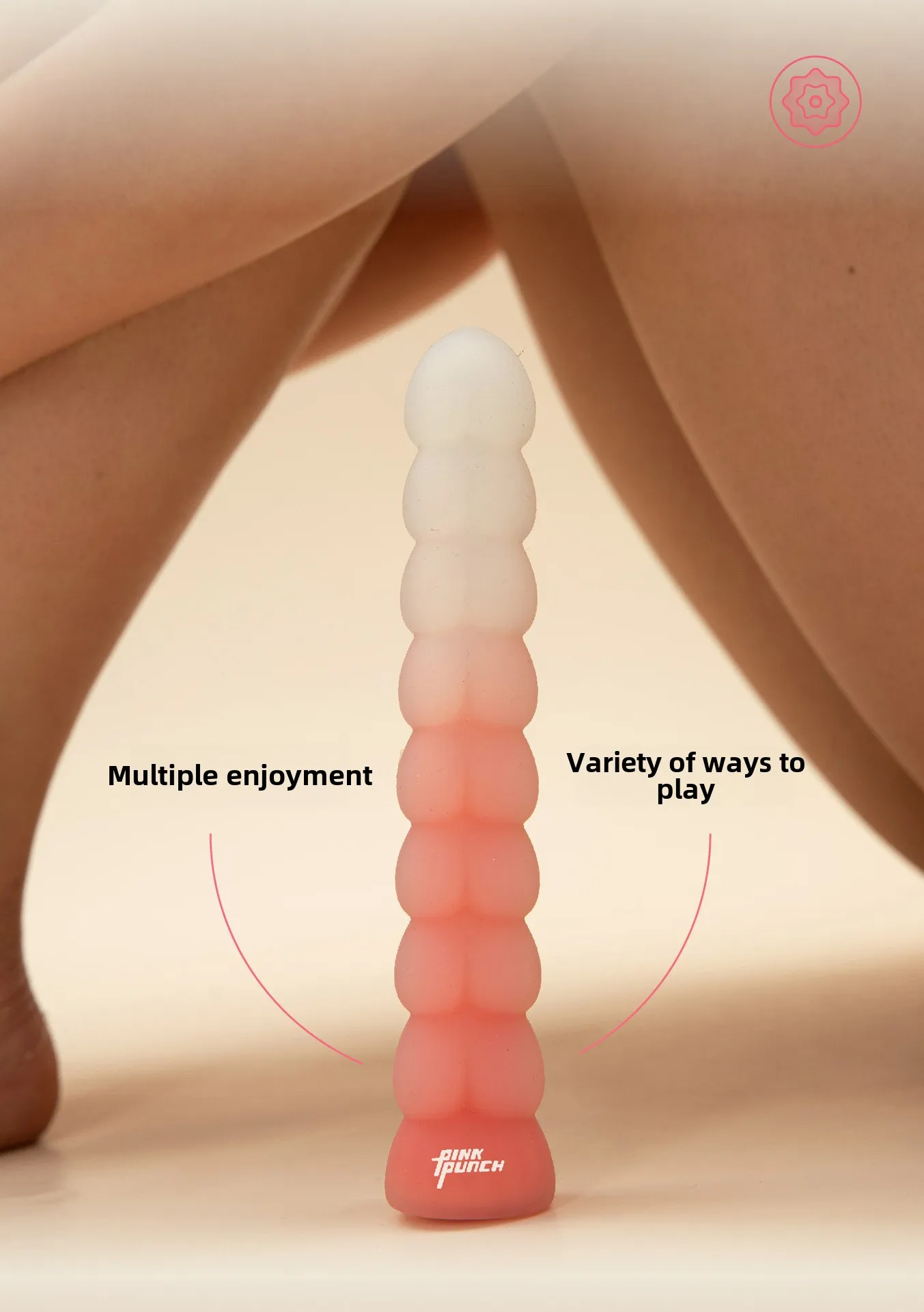 Розовый хит Персик Персиковый пирог Массажный вибратор Мягкий свет Звук