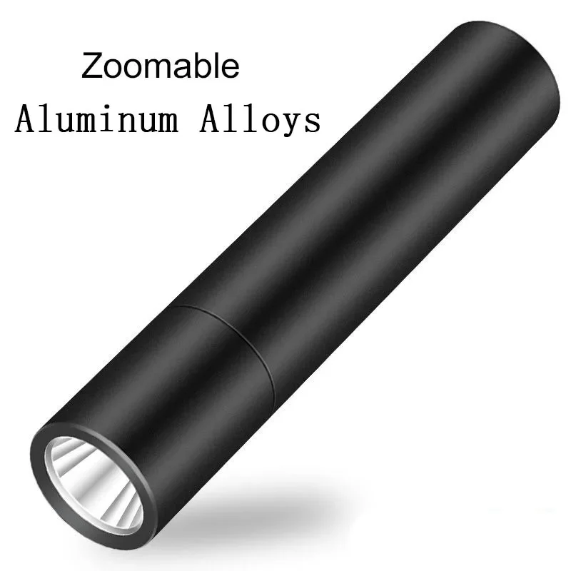

Портативный USB перезаряжаемый алюминиевый фонарик