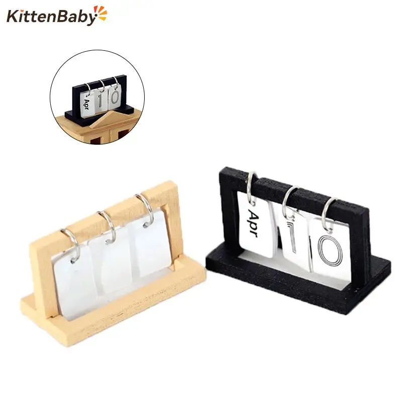 

1:12 Миниатюрный Кукольный домик с переворачивающимися страницами Настольный календарь настенный календарь Модель Кукольный дом декоративные аксессуары детские игрушки-ролевые игрушки