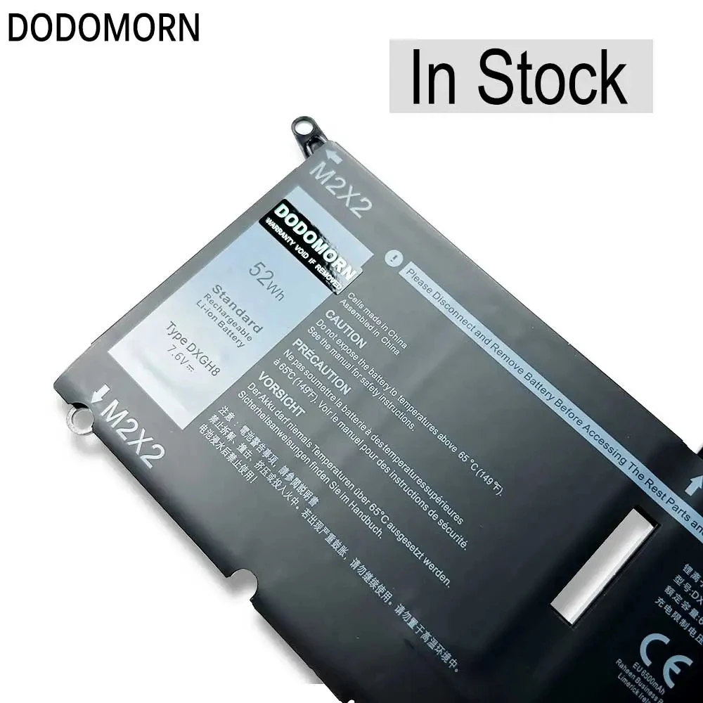 Фото Новый аккумулятор для ноутбука DXGH8 для Dell XPS 13 9370 2018, 9380 (P82G002) 2019,7390 (2019), Inspiron 7390 2-в-1,14 7490, H754V G8VCF 52 Втч №5