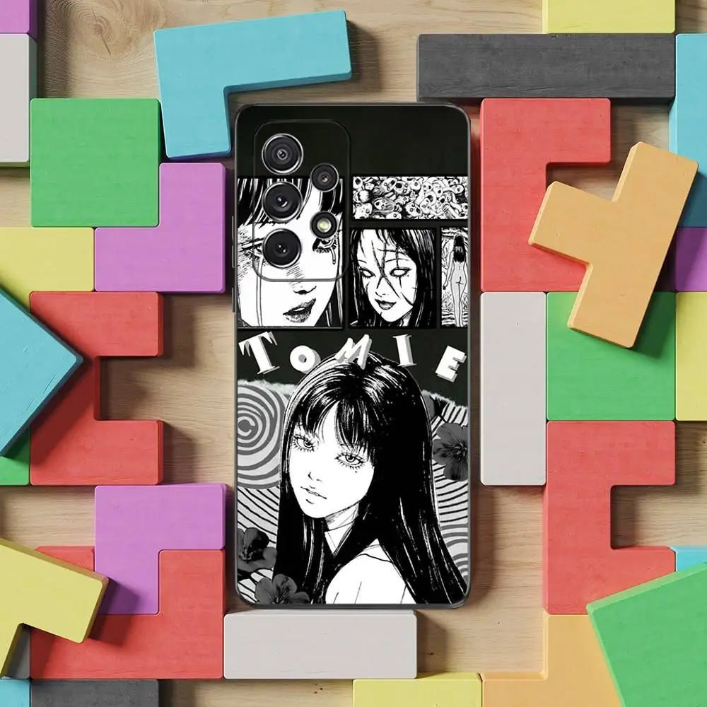 Фото Чехол для телефона Comics J-Junji Ito T-Tomie для Samsung S25, S24, S23, S22, S21, S20, S10, Ultra, Plus, Lite, FE, мягкий силиконовый черный чехол №3
