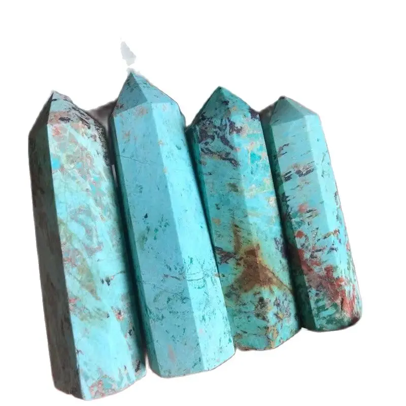 

Healing Crystals Tower Natural Green Blue Turquoise Point Crystal Wand