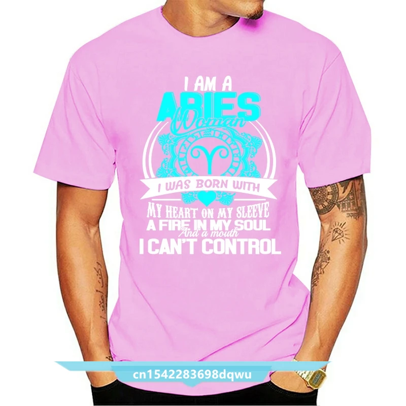 

Aries Zodiac Horoscope Astrology Tee Shirt Hot Men T-shirt