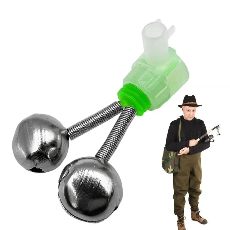 

Fishing Bells Clips Luminous Fishing Indicator Fish Bait Alarm Dual Ring Fishing Bite Alarm For Night Fishing Rod Bite Night