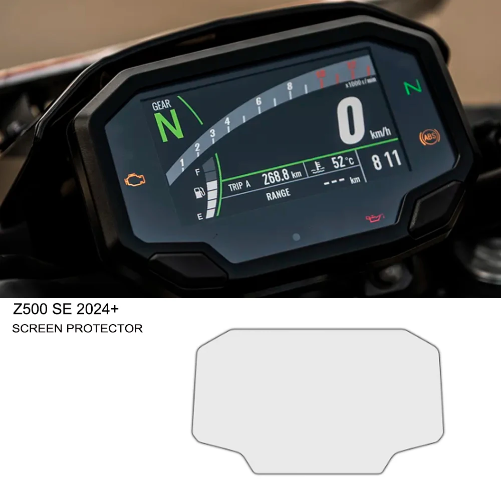 

Для Kawasaki Z500 SE Z500SE 2024 + аксессуары для мотоциклов, защитная пленка для инструментов, экран кластера от царапин, приборная панель