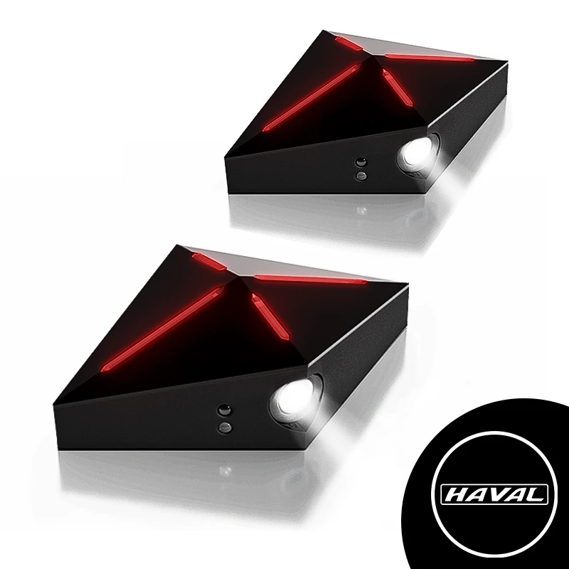 

Для haval f7 f7x h2 h2s h5 h6 h8 h9 jolion Автомобильная дверь Предупреждение Проекционный приветственный свет Перезаряжаемые аксессуары 2 шт. светодиод