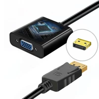 displayport display port dp to vga adapter cable male to female converter for pc computer laptop hdtv monitor projector