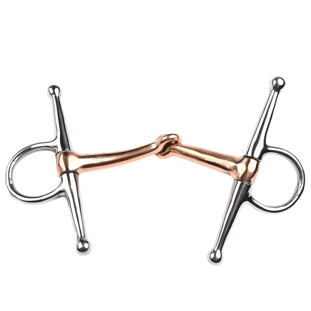 

13 Cm Mouth Horse Tack Horse Bit Stainless Steel Horse Bits Full Cheek Snaffle Bit Copper Mouth Horse Tack Riding Accessories