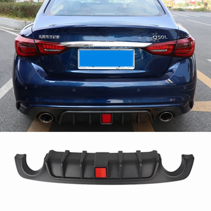 

FOR Infiniti Q50 Q50L Q50S 2014-2017 2018-2021 High Quality PP Material LED Light Diffuser Rear Lip Spoiler