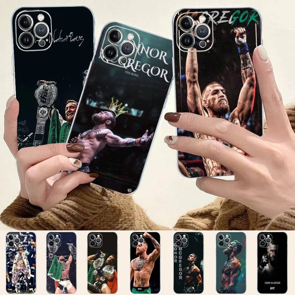 C-Conor M-McGregor Boxing Phone Case Silicone Soft for iphone 16 15 14 13 12 11 Pro Mini XS MAX Plus X Cover