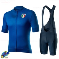 italian national team short sleeve jersey 2020 cycling jersey set mens cycling clothing mtb cycling bib shorts triathlon jersey