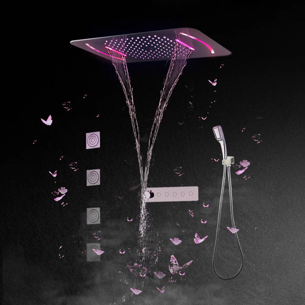 Душевая система со скрытой Термостатической кнопкой многофункциональный набор