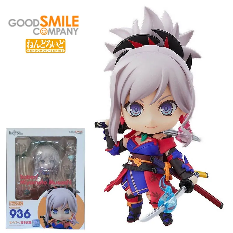 

Original GSC GoodSmile NENDOROID 936 Saber Miyamoto Musashi Fate Grand Order PVC Action Figure Anime Model Toys Collection Gift
