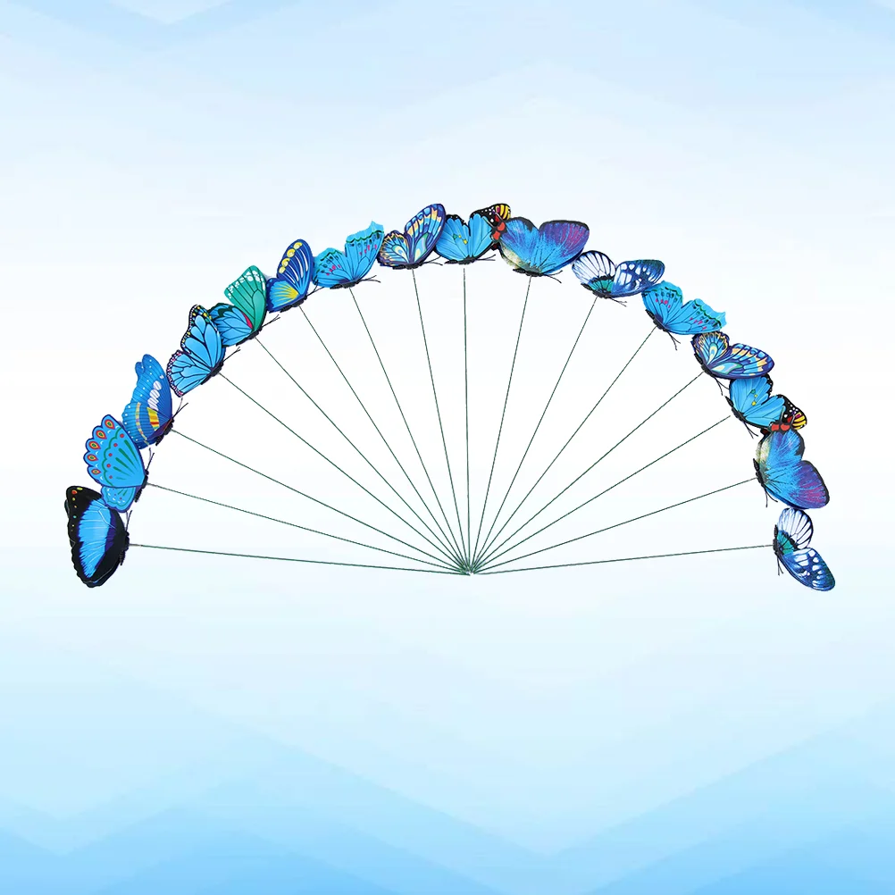 

24 Pcs House Ornaments Princess Garden Stake Nursery Flower Tag Outdoor Sign Planter Animal Stake