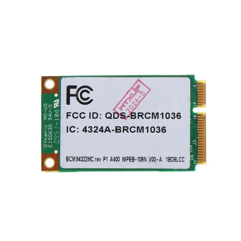 Фото Карта Wi-Fi для HP6930 2530 2730P BCM94322MC BCM4322 BCM94322 AGN PCI-E Wireless-N 802.11 A/g/n 300 Мбит/с №4