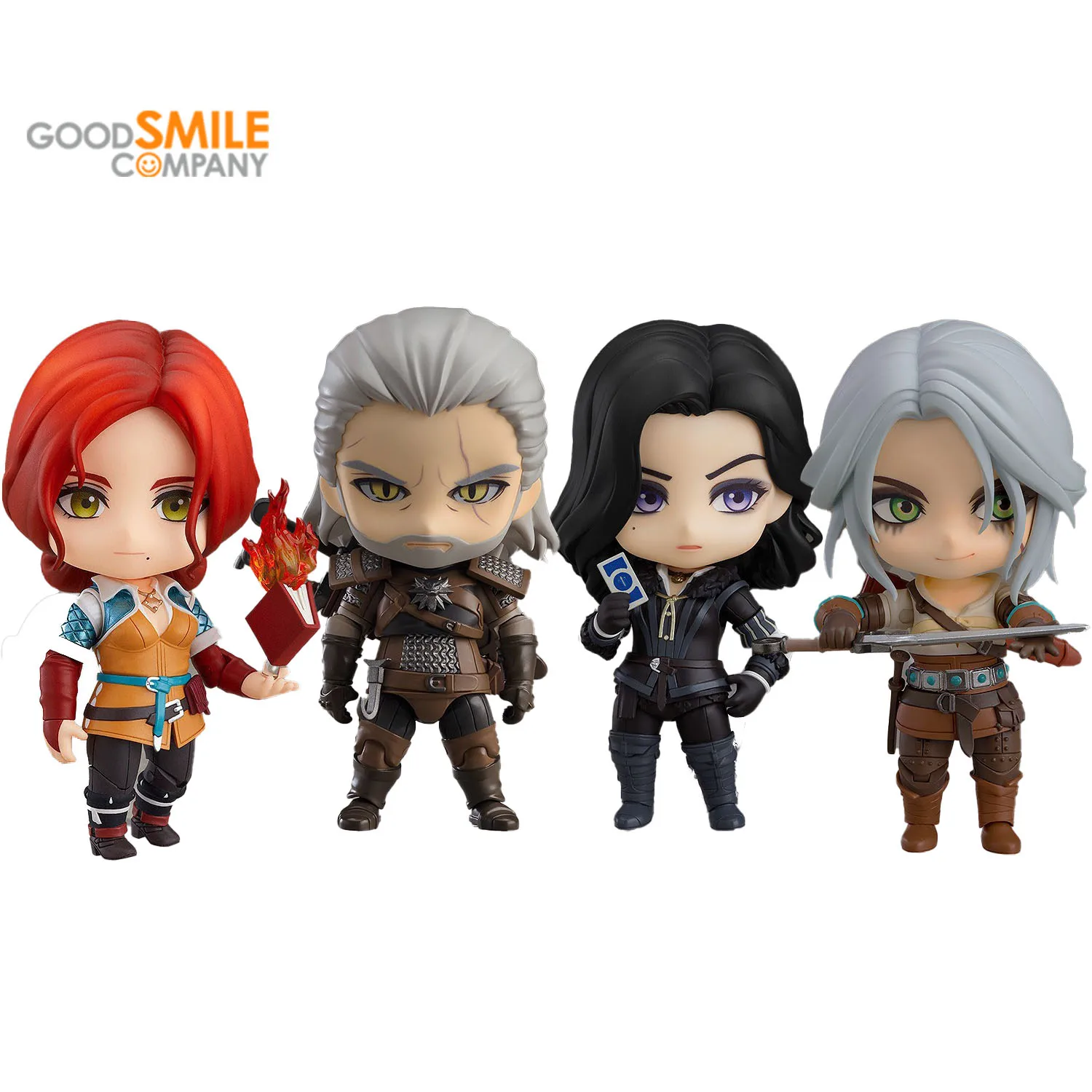 

Хорошая улыбка, ГРЦ NENDOROID Triss Merigold 1429 Ciri 1108, Геральт ривии 907 Yennefer 1351, Ведьмак 3, анимационная модель дикой охоты
