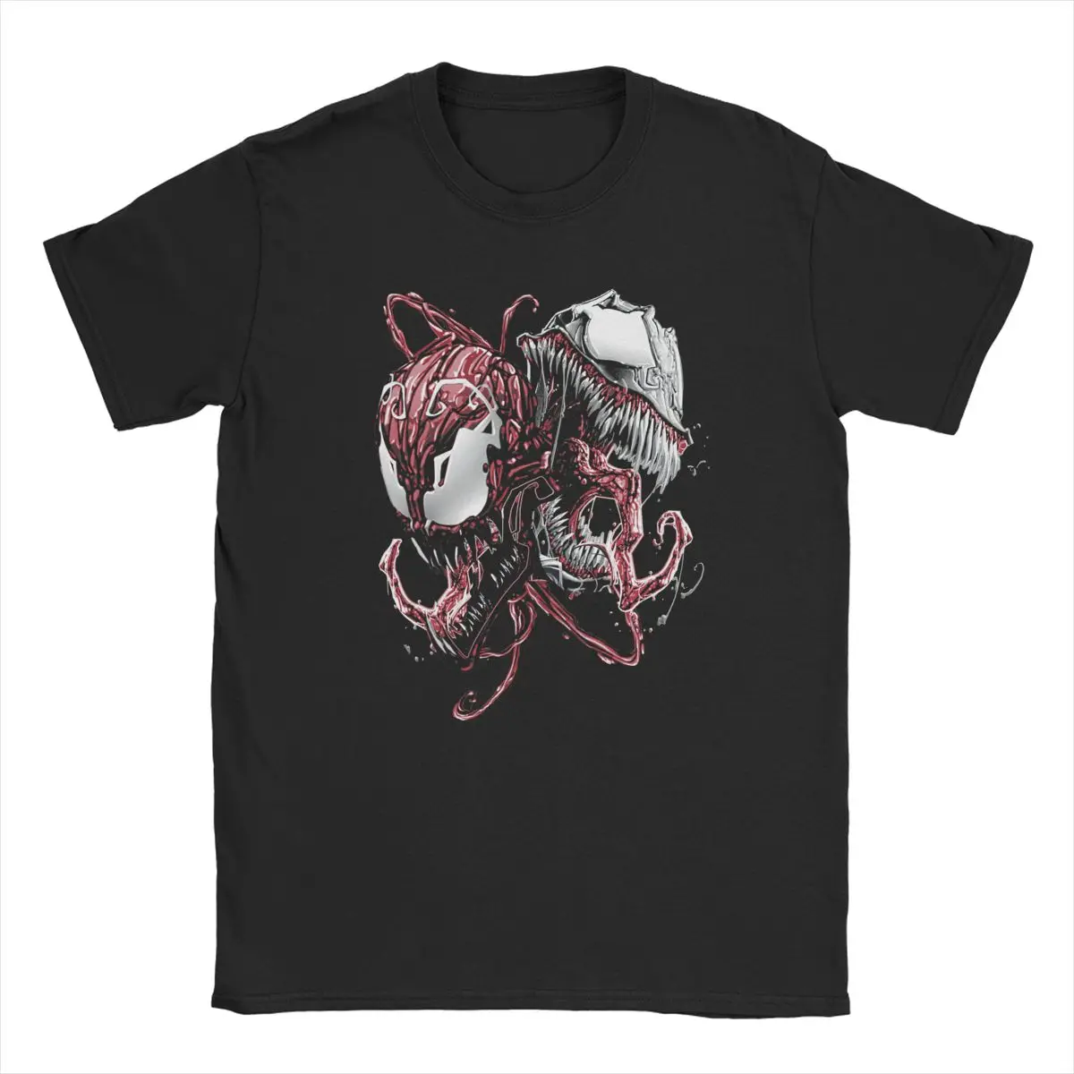 

Men Carnage And Venom Marvel T Shirt 100% Cotton Clothes Novelty Short Sleeve Crew Neck Tee Shirt Adult T-Shirts