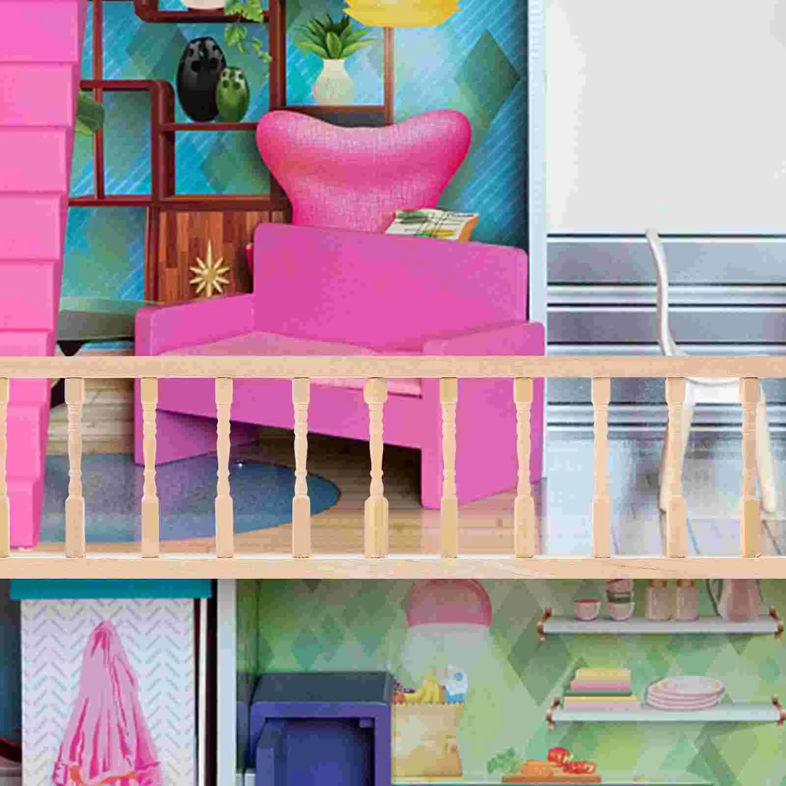 30 5x75 см украшения Para Salas Casa миниатюрная мебель дом деревянный забор