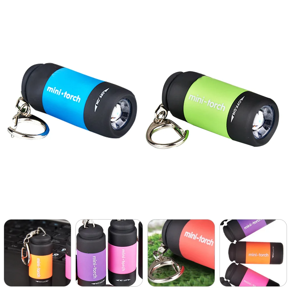 

Led Key Mini Keychain Flashlight Light Torch Ring Pocketlanternkeyring Pendants Chains Toys Party Favor