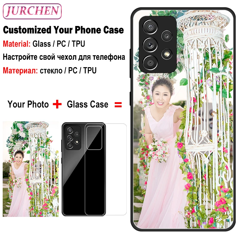 Стеклянный чехол для Samsung Galaxy A11 A12 A13 A22 A23 A32 A73 A33 A53 A22S F12 F52 M13 M32 M53 M33 A5 2017