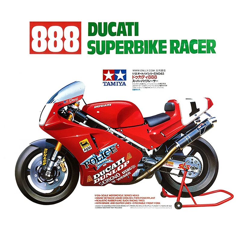 

Модель в сборе для взрослых для мотоцикла Ducati 1/12 888 14063