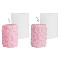 butterflyplum blossom cylinder silicone mold diy epoxy resin candle mould aromatherapy candle molds clay plaster craft mould