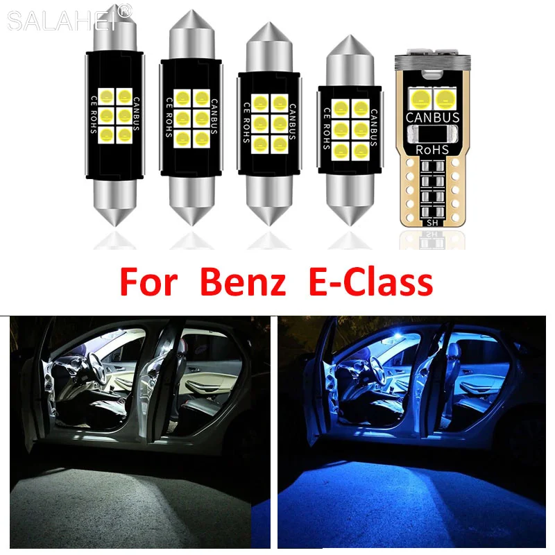 12Pcs White Error Free Auto LED Bulbs Car Interior Light Package Kit For Mercedes Benz E-Class W207 C207 Coupe Trunk Dome Lamps
