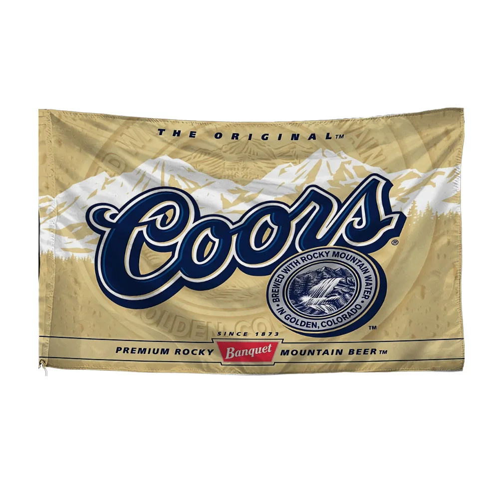 Фото ФЛАГлап 3x5FT90X150CM 2X3FT c-COORS Печатный полиэфирный флаг, высококачественный пивной флаг ярких цветов, вкусное пиво №3