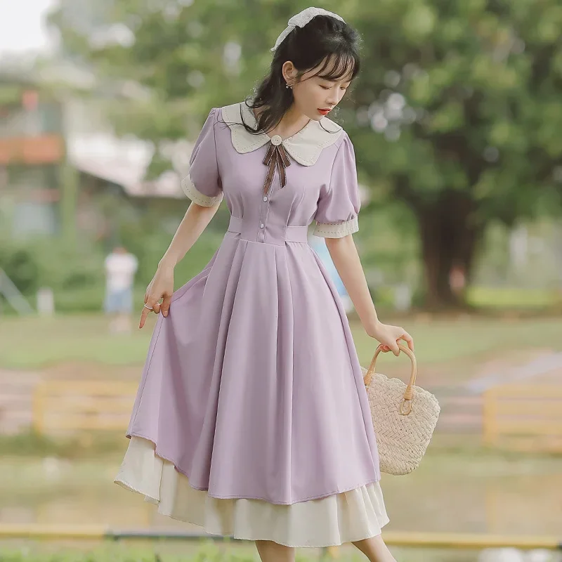 2024 новое летнее женское платье с рюшами по краям для похудения короткими