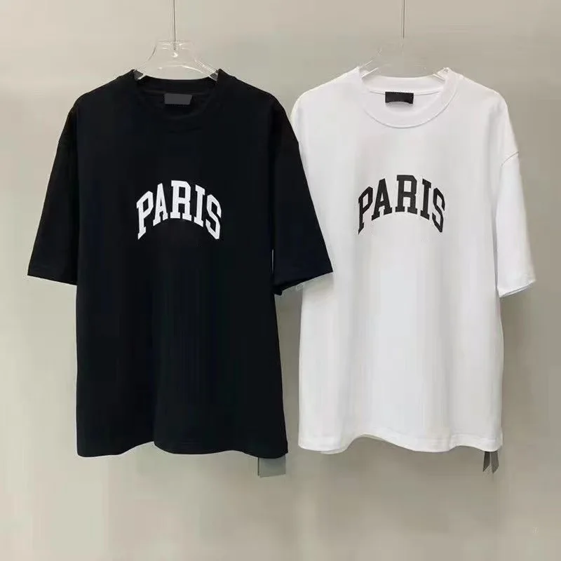 

Black White Luxury T-Shirt Loose Short Sleeve Hip Hop Unisex 100% Cotton Sports Crew Neck Comfortable Breathable Top