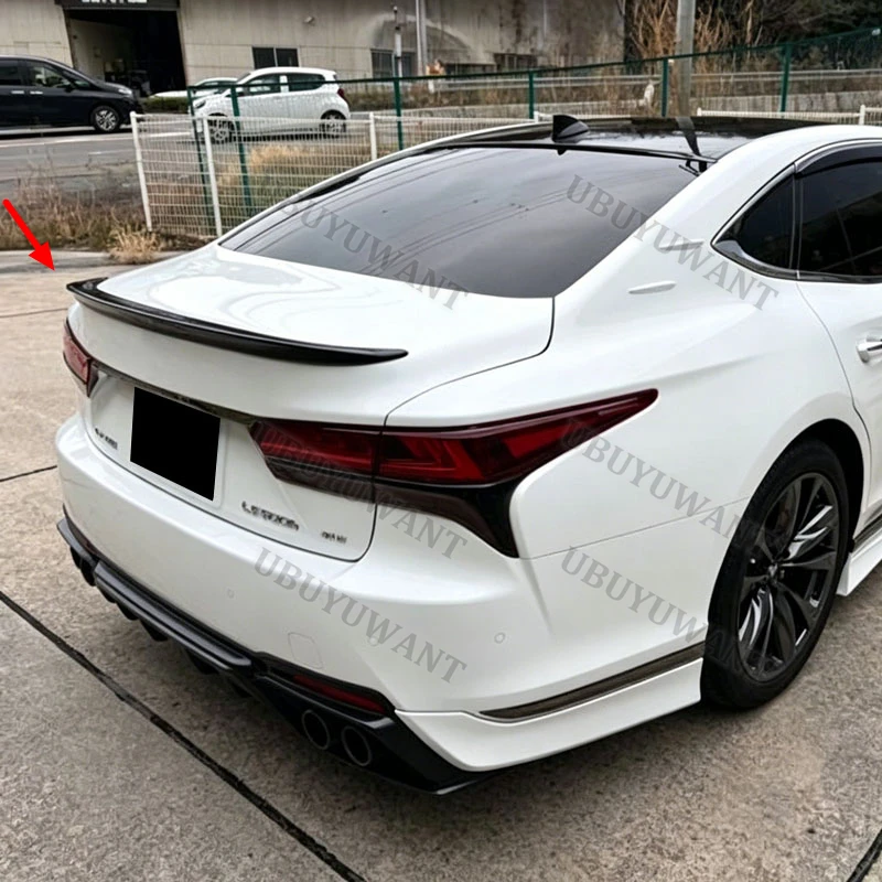 Фото Для Lexus LS LS500 500H 2018-2023: Задний спойлер/крыло из карбона для багажника, аксессуар для автомобиля №4