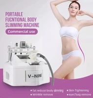 portable v9 vela body shape slimming vacuum cavitation slimming machine roller plastic massage machine fat removing face lifting