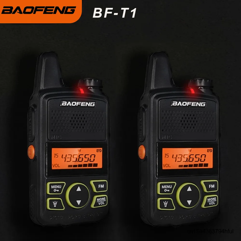 Портативная мини-рация Baofeng BF-T1 UHF 400-470 МГц 1500 мАч портативная двухсторонняя