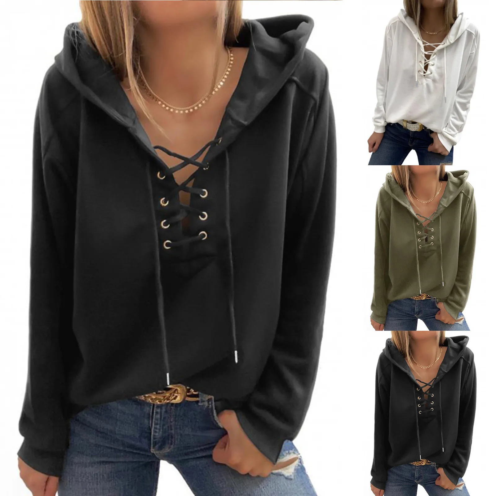 

Tunic Length Zip up Hoodie Women Fashion Drawstring Color d Hem Sweatshirt Hoodie Half Zip up Hoodie Women
